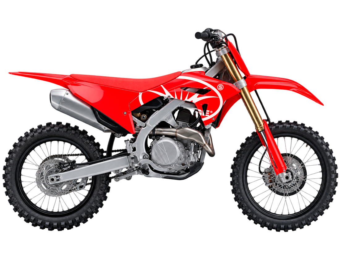 The Storage motocross artwork in Red